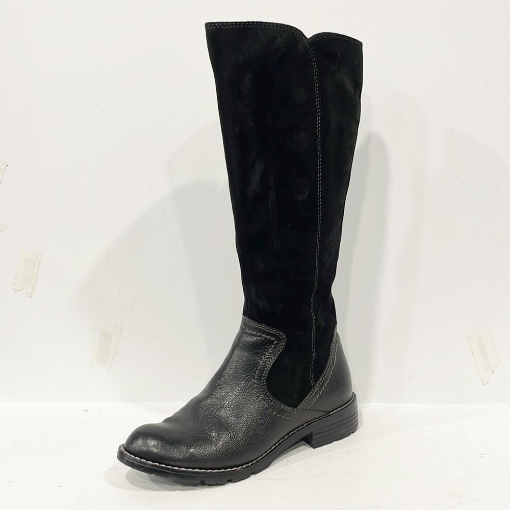 Sofft Bergamo Genuine Leather Knee High Riding Boots Black 6.5 to 7 Women’s